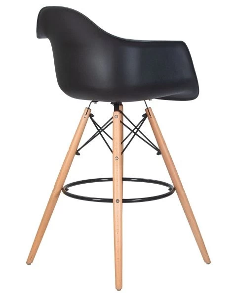 Стул барный DAW BAR (ножки светлый бук, цвет черный)