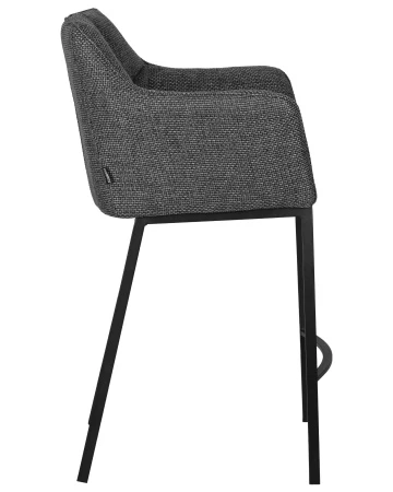 Купить Стул полубарный DOBRIN LUCAS COUNTER, серая ткань (F-22) по выгодной цене для кафе, ресторанов и кухни