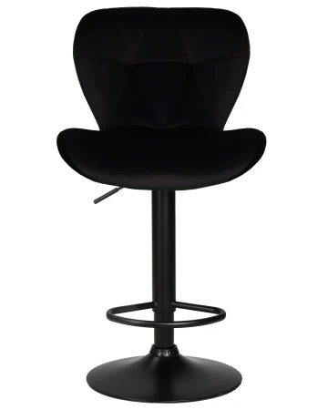 Купить Набор 2 шт Стул барный DOBRIN BARNY BLACK, черный велюр (MJ9-101) в интернет-магазине КупиКресла.ру