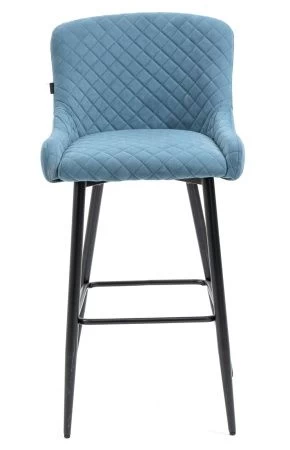 Купить Барный стул Everprof Nico Ткань Голубой по выгодной цене для кафе, ресторанов и кухни