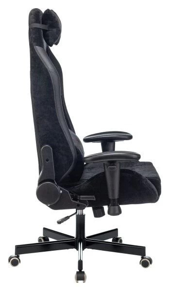 Кресло игровое Zombie EPIC PRO Edition черный текстиль/эко.кожа с подголов. крестов. металл