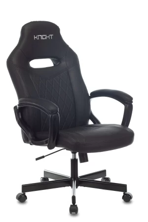 Кресла для геймеров - Кресло игровое Zombie VIKING 6 KNIGHT черный искусственная кожа с подголов. крестовина металл