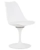 Купить Стул обеденный DOBRIN TULIP, белое основание, цвет белый (W-02) по низкой цене