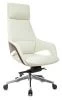Кресло руководителя Бюрократ _DAO-2 бежевый кожа с подголов. крестовина алюминий