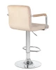 Купить Стул барный DOBRIN KRUGER ARM, бежевый велюр (MJ9-10) по выгодной цене для кафе, ресторанов и кухни