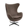 Купить Кресло EGG STYLE CHAIR латте, искусственная замша FR 0647 по низкой цене