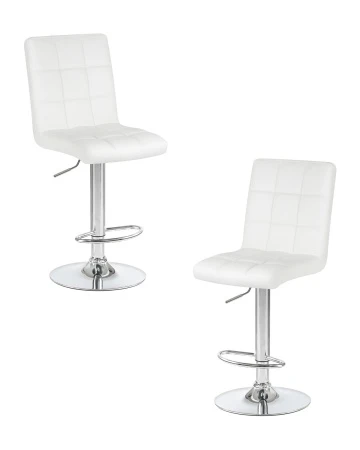 Набор 2 шт Стул барный DOBRIN KRUGER, белый