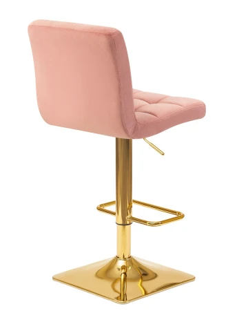 Купить Стул барный DOBRIN GOLDIE, пудрово-розовый велюр (MJ9-32) по выгодной цене для кафе, ресторанов и кухни