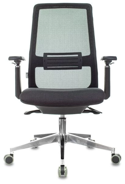 Кресло руководителя Бюрократ MC-915 черный TW-01 38-418 сетка/ткань крестов. алюминий