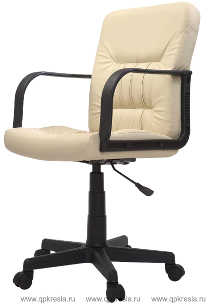 Кресло руководителя Чери А (Экокожа Dollaro Слоновая кость)