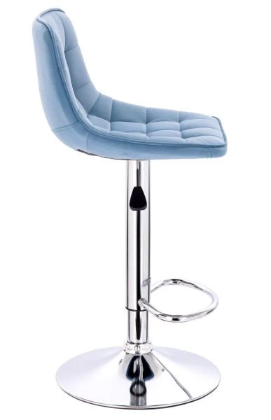 Барный стул Everprof Cooper Ткань Голубой для кафе, ресторанов и кухни