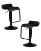 Набор 2 шт Стул барный DOBRIN CRACK BLACK, черный