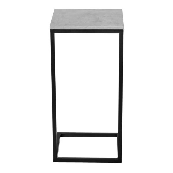Купить Придиванный столик Loft 35х35 Бетон Чикаго с чёрными ножками по низкой цене