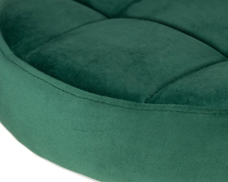 Купить Табурет барный DOBRIN BRUNO GOLD, зеленый велюр (MJ9-88) по выгодной цене для кафе, ресторанов и кухни