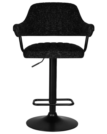 Купить Стул барный DOBRIN CHARLY BLACK, черный твид (LEO18) по выгодной цене для кафе, ресторанов и кухни