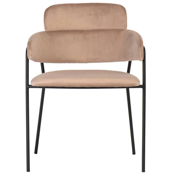 Купить Стул Napoli латте с черными ножками по низкой цене