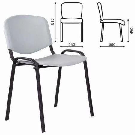 Офисный стул ISO Plast (Изо пластик) черный