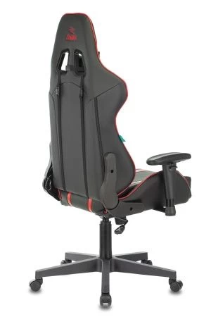 Кресла для геймеров - Кресло игровое Zombie A4 черный/красный искусственная кожа с подголов. крестовина пластик