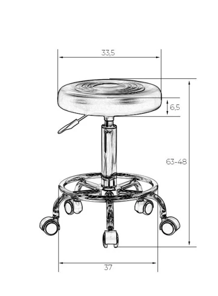 Табурет мастера DOBRIN BILLY, белый | Купить в КупиКресла.ру