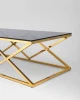Купить Журнальный стол 120*60 ИНСИГНИЯ золото стекло smoke по низкой цене
