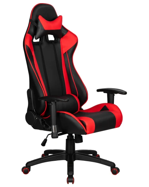 Кресло игровое DOBRIN BRIAN, черно-красная экокожа | Купить в КупиКресла.ру