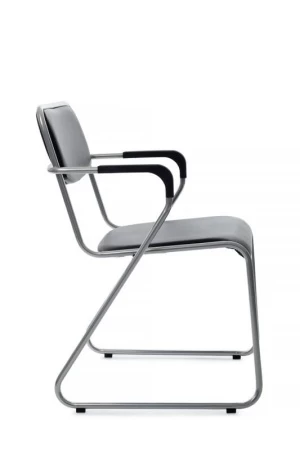 Кресло Nix Plus RCH OMKL-03 Черный/Металл окрашенный Хром для посетителей и сотрудников фото