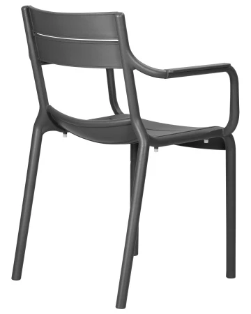 Купить Набор 4 шт Стул обеденный DOBRIN TIM ARM, темно-серый (GR-04) в интернет-магазине КупиКресла.ру