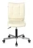 Офисные кресла - Кресло Бюрократ CH-330M бежевый Orion-10 эко.кожа крестовина металл хром