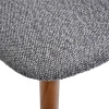 Купить Стул Lucas тёмно-серый букле с ножками цвета орех по низкой цене