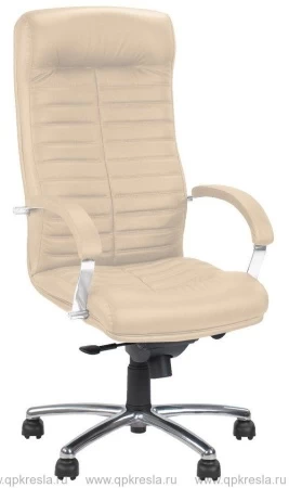 Кресло руководителя ORION STEEL CHROME (Орион) (Экокожа черный)