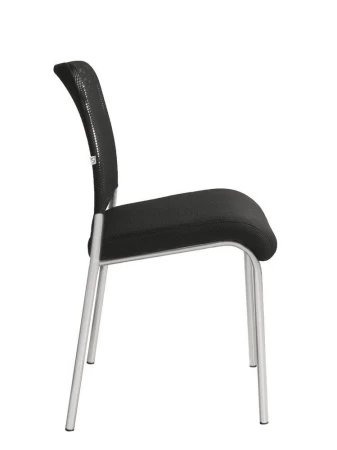 Офисный стул Amigo silver (Амиго) сильвер (Ткань-сетка Черный)