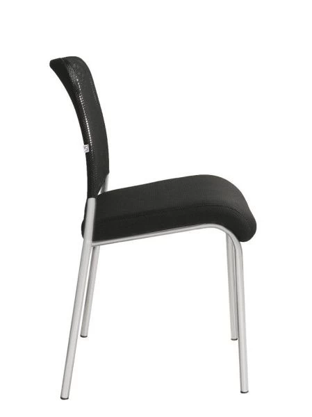 Офисный стул Amigo silver (Амиго) сильвер (Ткань-сетка Черный)