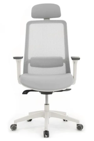 Эргономичные кресла - Кресло Work W-218C WHITE Светло-серый