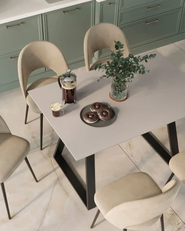 Купить Стол обеденный Детройт раскладной 120-160*80 серый по низкой цене