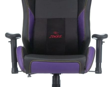 Кресла для геймеров - Кресло игровое Zombie HERO JOKER PRO черный/фиолетовый искусственная кожа с подголов. крестовина пластик