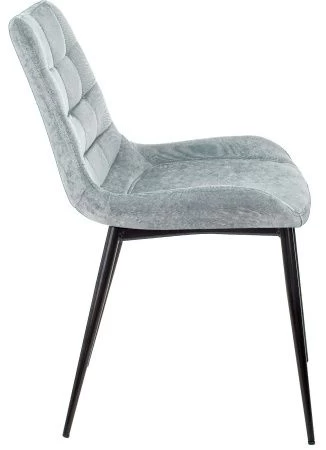 Купить Стул для кухни Бюрократ KF-6_2 комплект 2шт серо-голубой Light 28 металл черный на ножках (KF-6/LT28_2) в интернет-магазине КупиКресла.ру