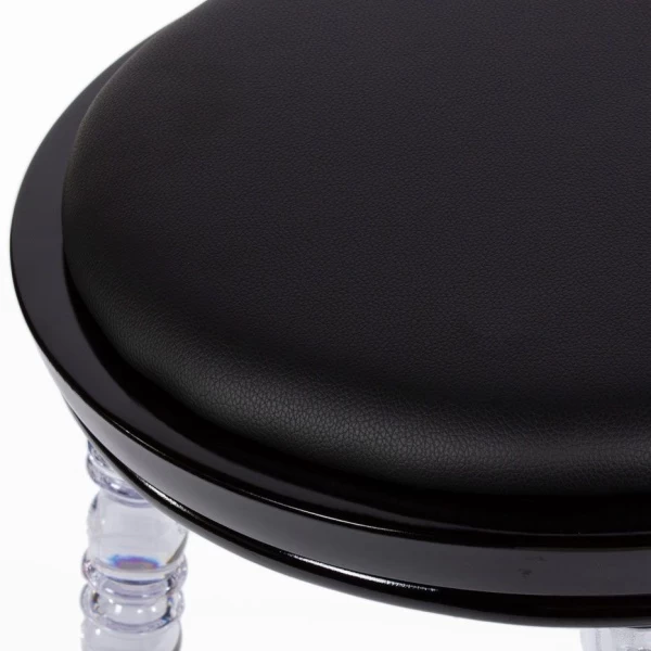 Купить Стул Babel чёрный с прозрачными ножками по низкой цене