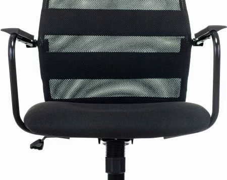 Кресло Бюрократ KB-5M черный TW-01 3C11 сетка/ткань с подголов. крестов. металл черный