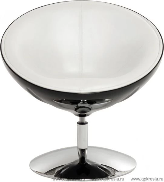 Кресло Lotus black-white (Лотус черно-белый)