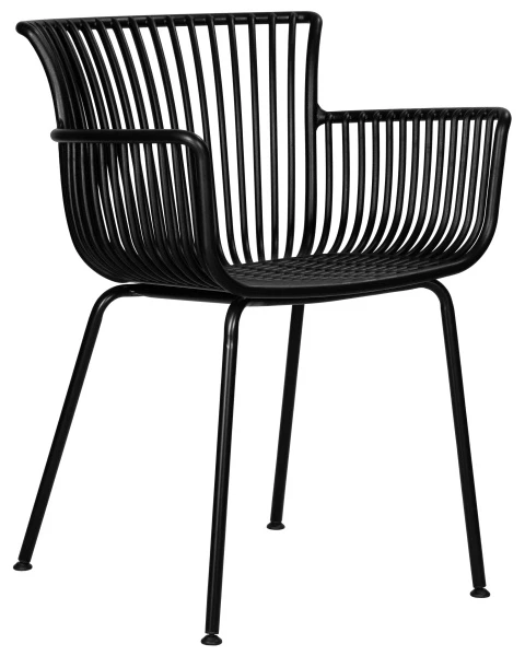 Купить Набор 4 шт Стул обеденный DOBRIN ROSS, черный (B-03) без подушки по низкой цене