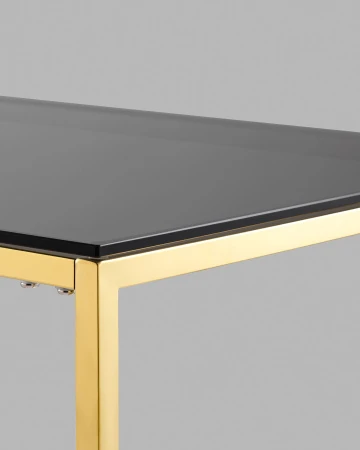 Купить Журнальный стол 120*60 ТАУН золото стекло smoke по низкой цене