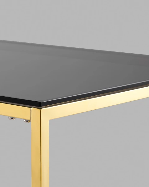 Купить Журнальный стол 120*60 ТАУН золото стекло smoke по низкой цене