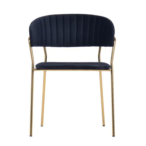 Купить Комплект из 2-х стульев Turin чёрный с золотыми ножками по низкой цене