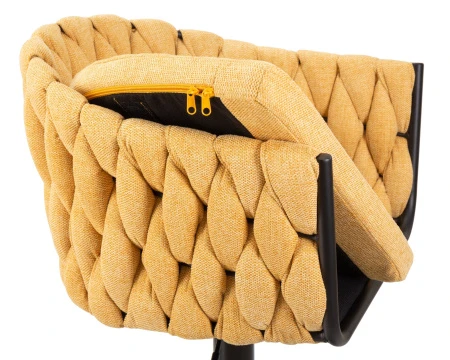 Купить Набор 2 шт Стул барный DOBRIN LEON, жёлтая ткань (LAR 275-8) в интернет-магазине КупиКресла.ру