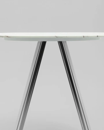 Купить Стол обеденный Хьюстон D100 белый стеклянный по низкой цене