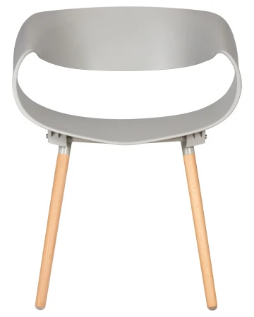 Купить Набор 4 шт Стул обеденный DOBRIN ALIEN, ножки светлый бук, цвет светло-серый (GR-01) в интернет-магазине КупиКресла.ру