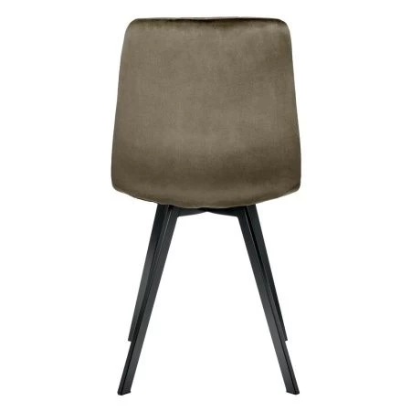 Купить Стул Easy тёмно-коричневый с чёрными ножками по низкой цене