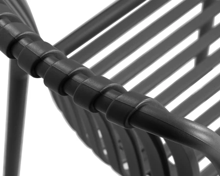 Купить Стул обеденный DOBRIN WALTER ARM, темно-серый (GR-04) в интернет-магазине КупиКресла.ру