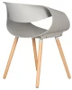 Купить Набор 4 шт Стул обеденный DOBRIN ALIEN, ножки светлый бук, цвет светло-серый (GR-01) в интернет-магазине КупиКресла.ру
