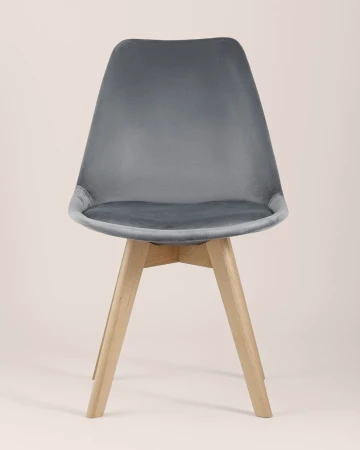 Купить Стул FRANKFURT велюр серый по низкой цене